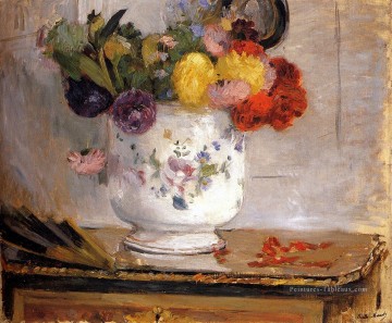  fleur Tableau - Dahlias fleur peintres Berthe Morisot